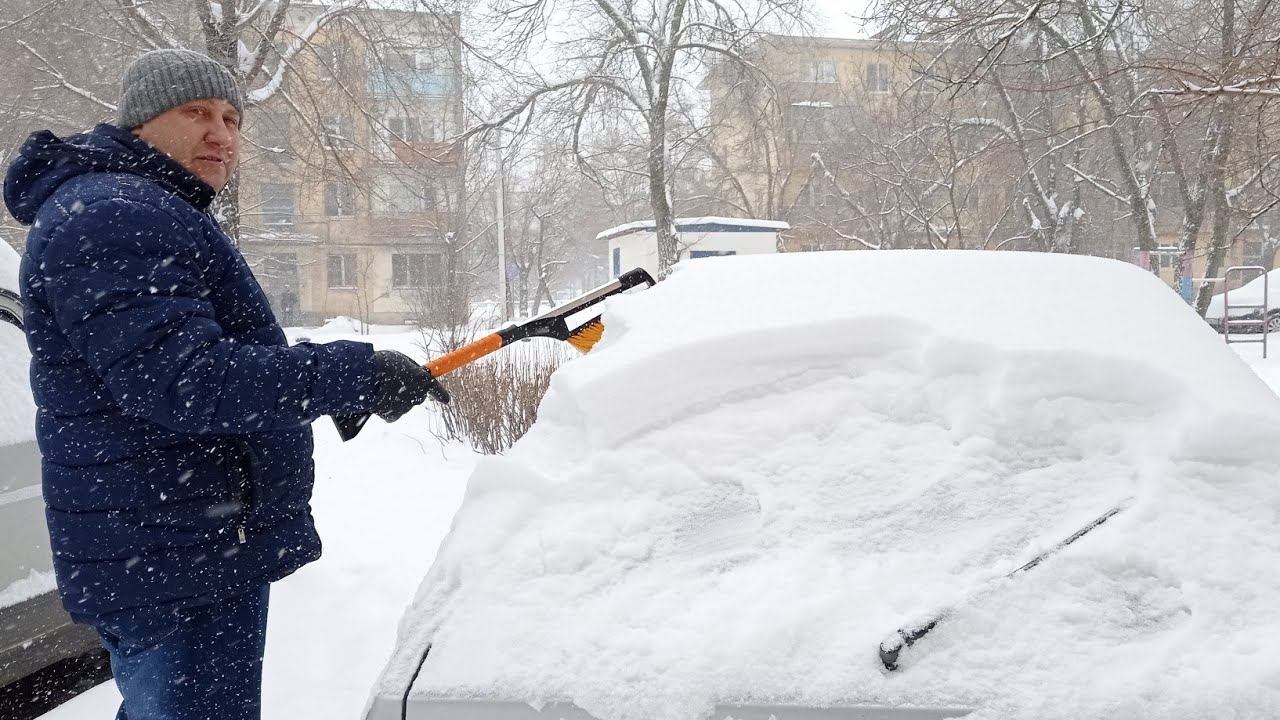 Влог : Снежный коллапс ❄/ Цезарь с креветками