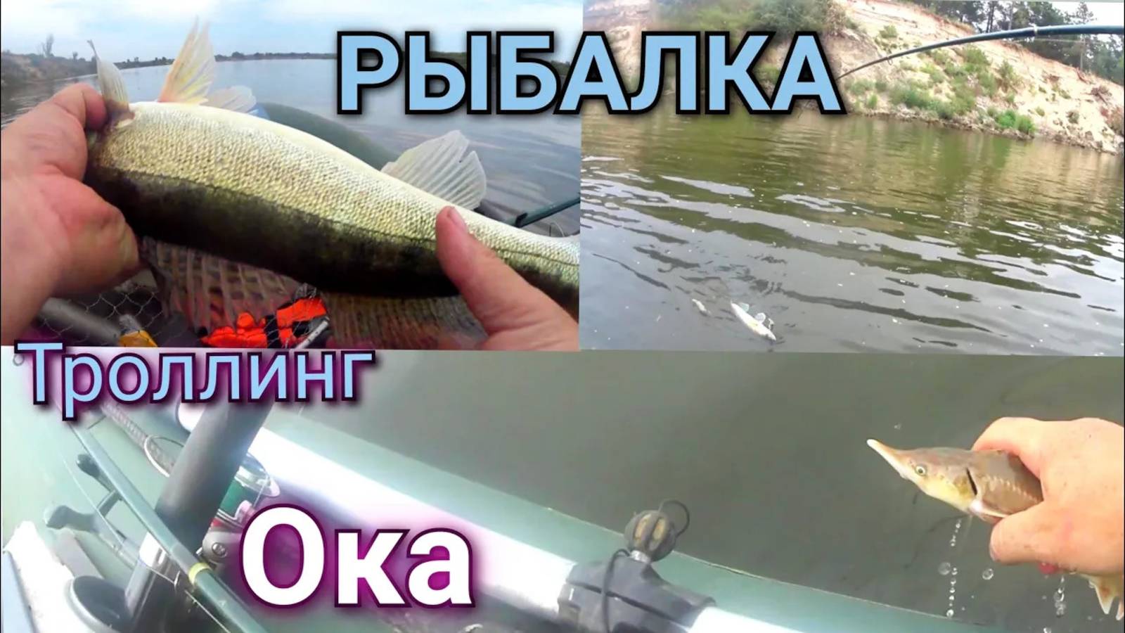 Вечерняя РЫБАЛКА троллингом на ОКЕ , СУДАК выходи......