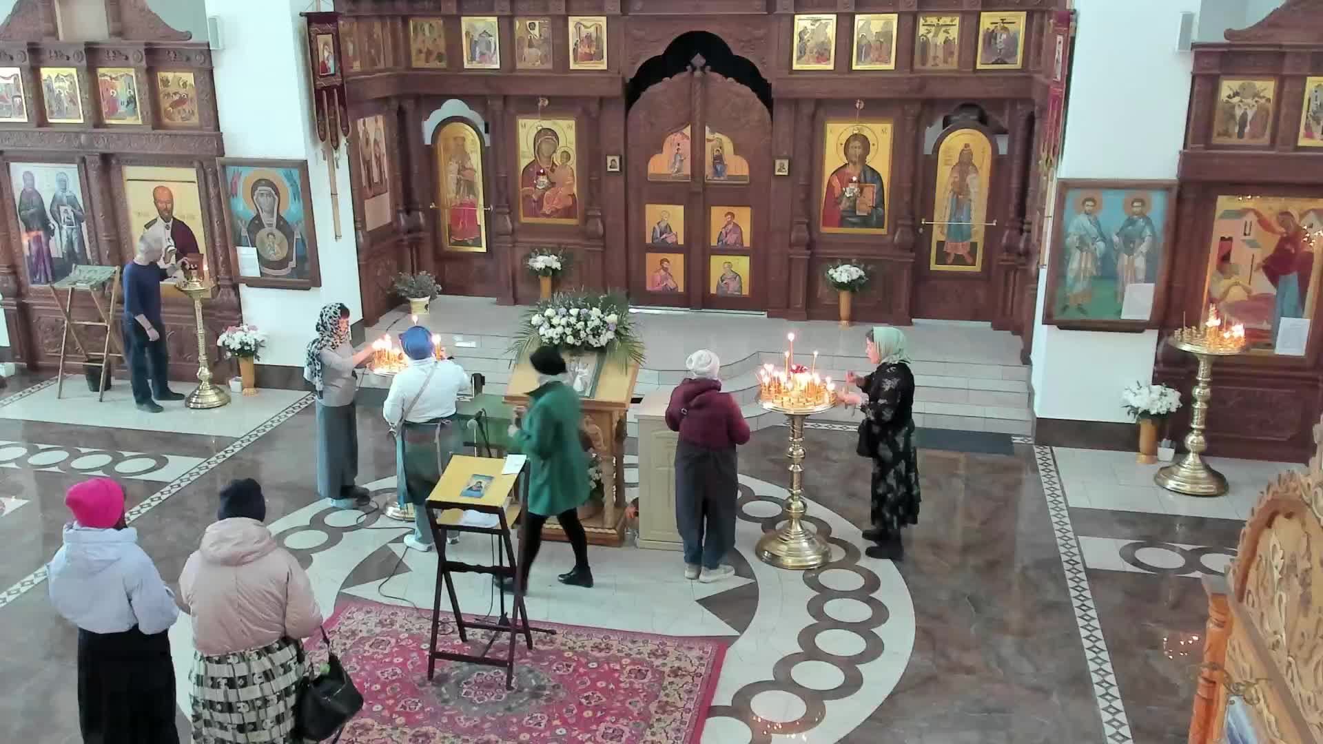 Чтение акафиста Богородице за воинов в храме свв. Космы и Дамиана 13.04.2025г.