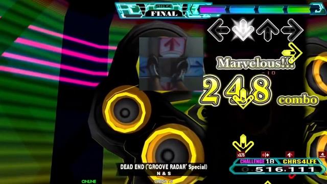 DEAD END "GROOVE RADAR" Special (CSP-18) 9p PFC 999,910 World Record [DDR A20+]