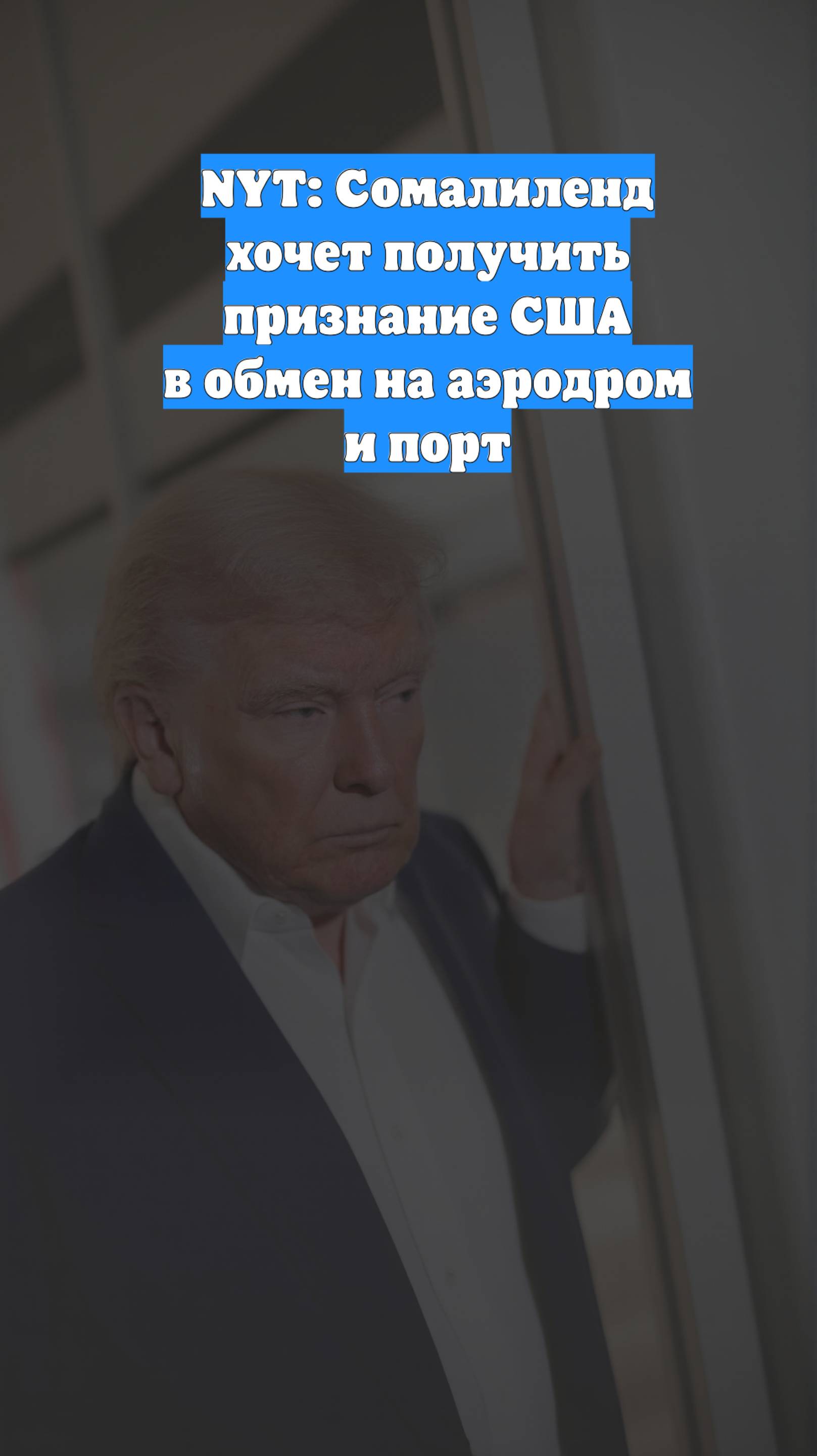 NYT: Сомалиленд хочет получить признание США в обмен на аэродром и порт