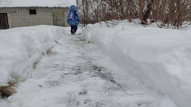 зима в деревне, деревенские будни, деревенская жизнь