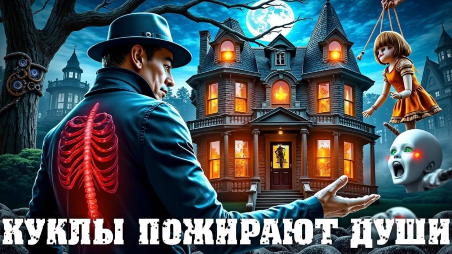 Куклы забирают души в  особняке: Детектив нашел СЕБЯ среди жертв