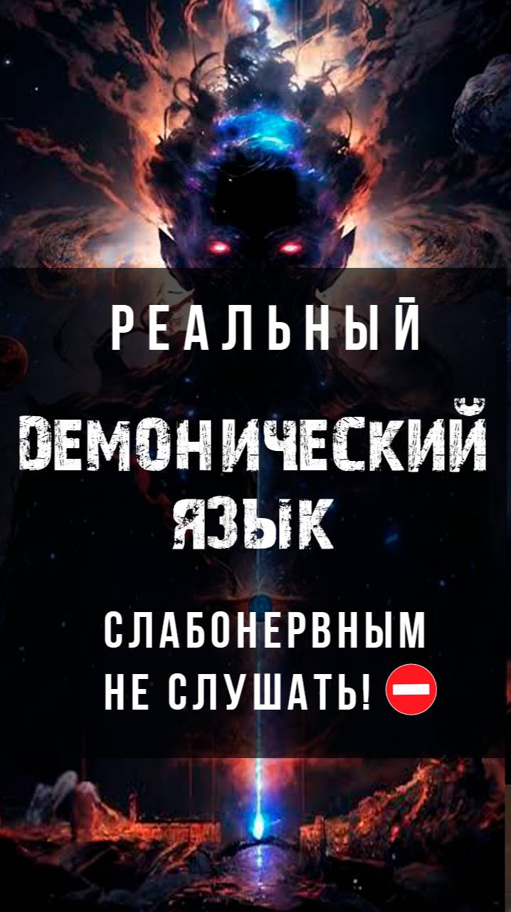 Демонический язык. Слабонервным не слушать!