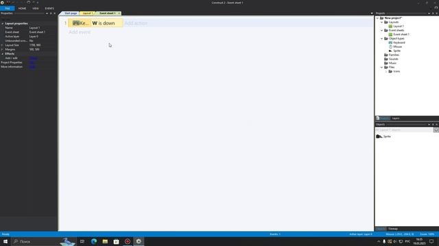 Как сделать собственное управление для нашего персонажа в Construct 2/3