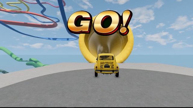 Frog Car Vs Colorful Tunnel Match Color - BeamNg Drive #12