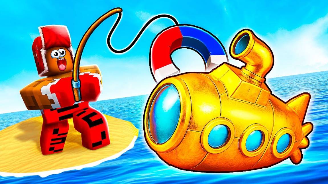 МАГНИТНАЯ РЫБАЛКА СЛОМАЛА ИГРУ! Я ПОДНЯЛ ЗОЛОТОЙ КОРАБЛЬ! 💥 РОБЛОКС ВЛАДУС