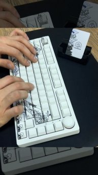 Сборка "The Great Wave off Kanagawa W&B" typing sound | Customania