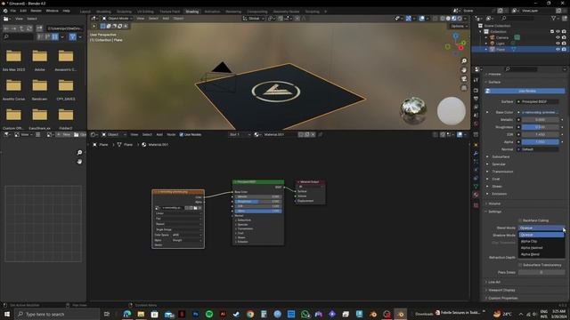 How to Add Transparent Texture in Blender (TUTORIAL)