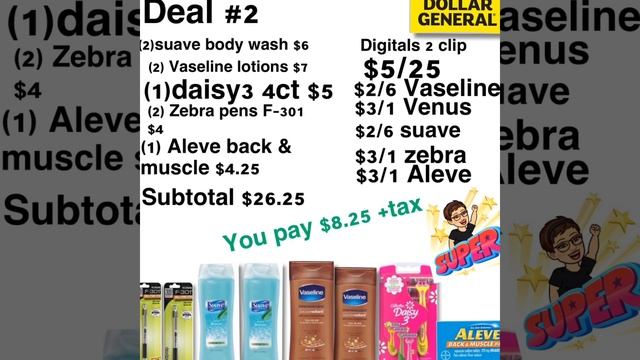 3 Dollar General deals all digital for Saturday 1-19-2019 only . All deals Under $10 before tax