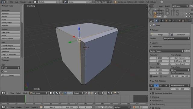 Simple Edge Bevel in Blender 2.63+/-