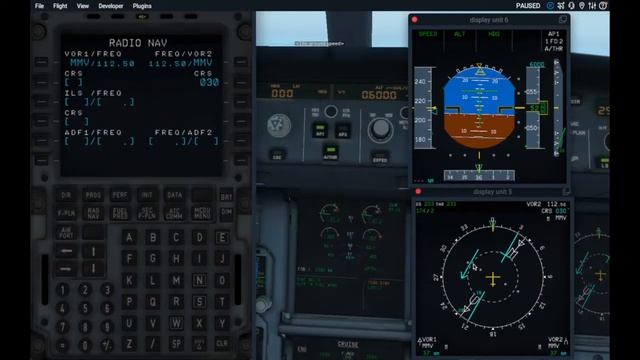 AIR INDIA Simulator profile - VOR RADIAL interception
