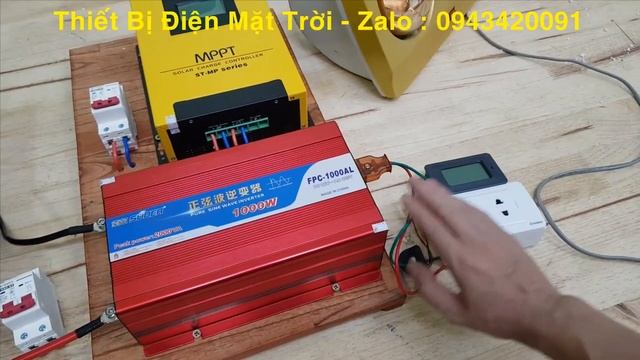 Điện mặt trời trên xe mobihome, Pin 12v 400Ah kết hợp bộ điện mặt trời 1kw
