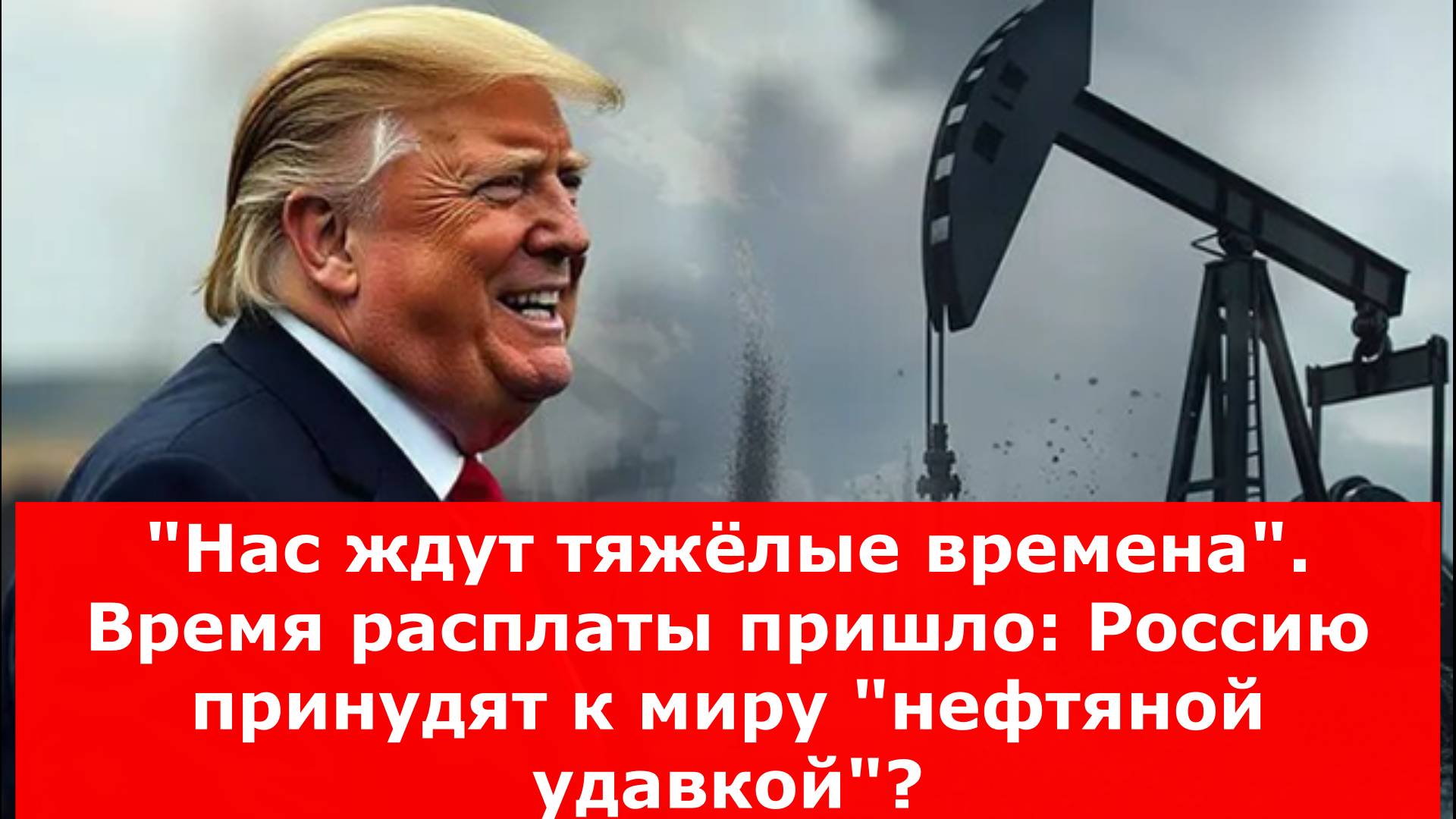 "Нас ждут тяжёлые времена". Время расплаты пришло: Россию принудят к миру "нефтяной удавкой"?