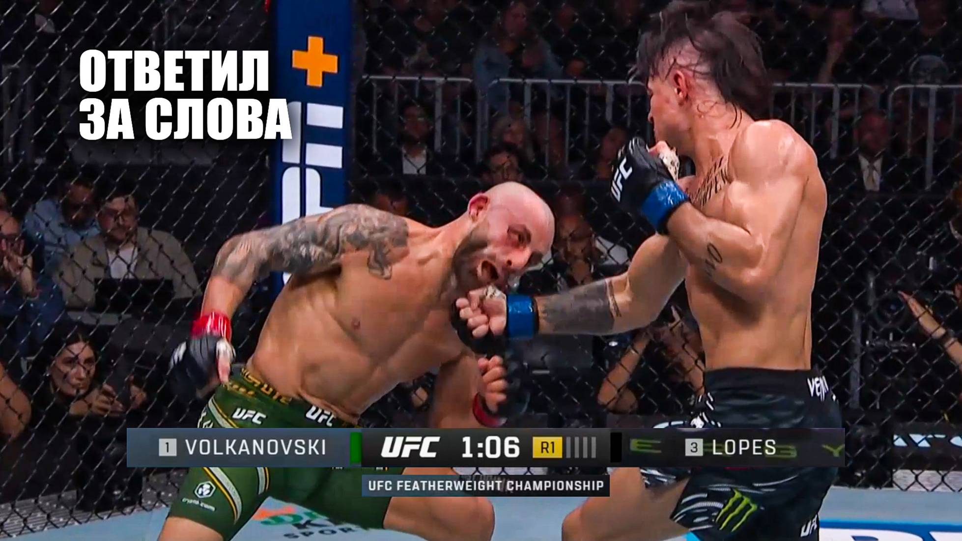 ДИКАЯ ЗАРУБА! Полный Бой Алекс Волкановски VS Диего Лопес UFC 314 / Volkanovski - Lopes full fight