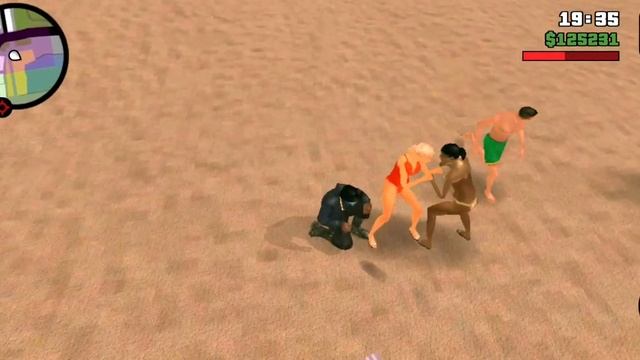 gta sa peds fight
