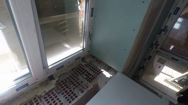 Как установить подоконник из бука.