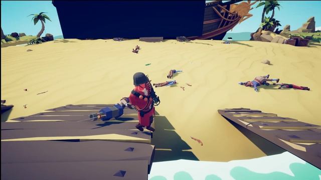 totally accurate battle simulator team fortress 2 vs pirates