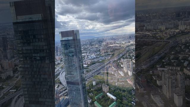 Вид на Москву со Смотровой площадки Москва Сити