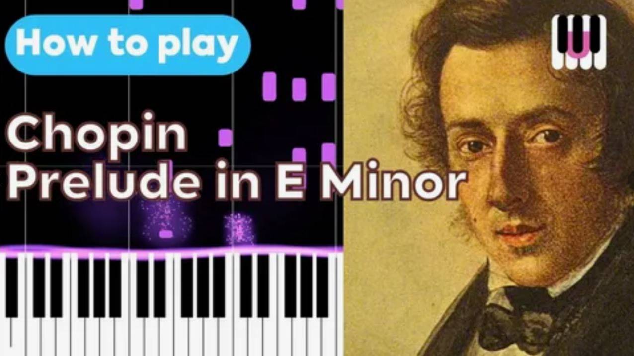 Шопен - Прелюдия в E минор - Op. 28 No.4 - Piano Tutorial. Обучение пианино