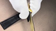 How to attach Cartier Deployment Clasp to Solo Calibre Tank Solo Ronde Leather Strap | NobleStrap