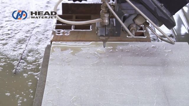 HEAD WATERJET: Реальный процесс резки бакелитовой детали толщиной 6 мм