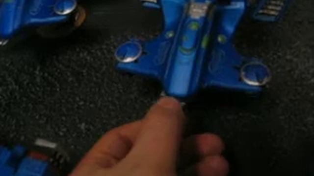 Blue Table Painting- Blue Chrome Tau Armored Cadre
