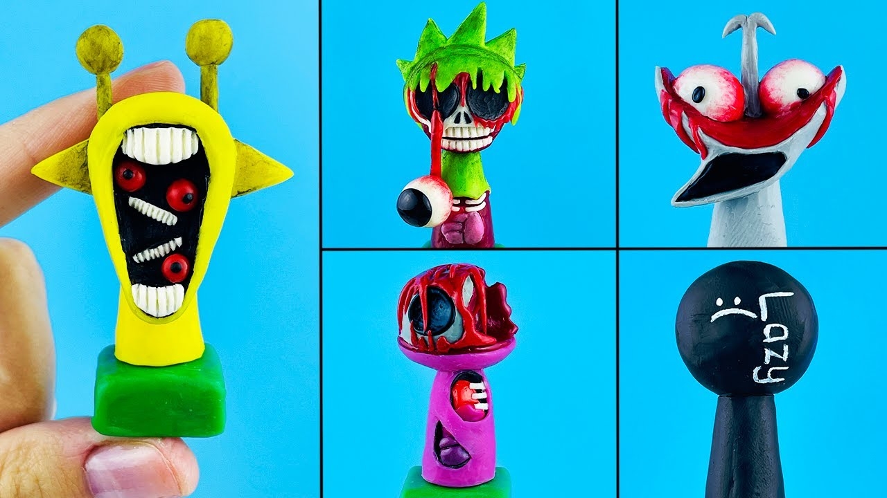 Лепим фигурки СПРУНКИ ФАЗА 3 🎵 Sprunki Phase 3 Лепка ОК часть 3