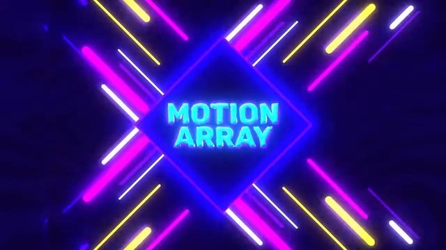 Neon Lines Logo Reveal After Effects Templates