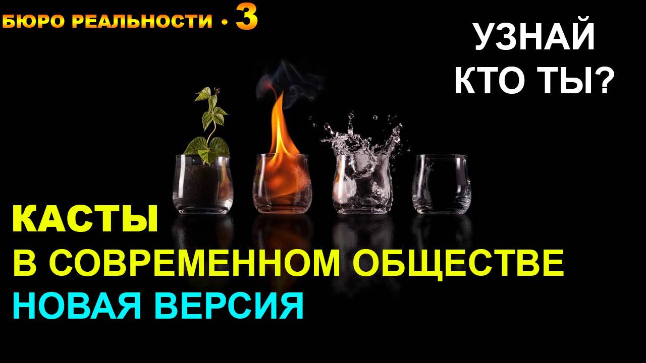 3. Касты в современном обществе. Новая версия.