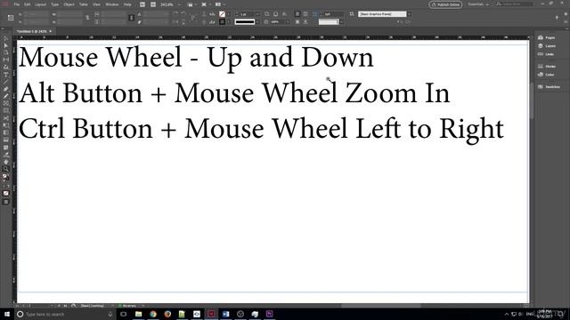 Navigating and Zooming   indesign tutorial 2020 )