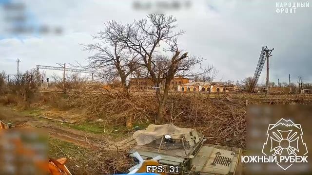 Уничтожение ББМ HMMWV  ВСУ в населенном пункте Щербиновка