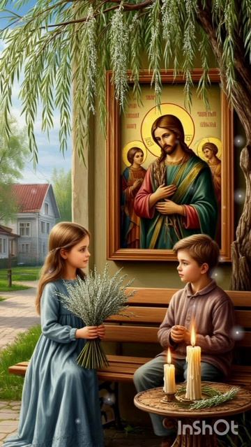 ✨🌿⛪Вербное☦️воскресенье 🌿✨ видео создано автором канала с помощью ии