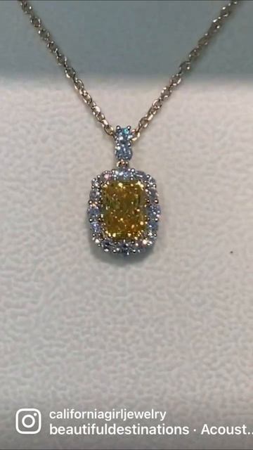 Canary Diamond Pendant