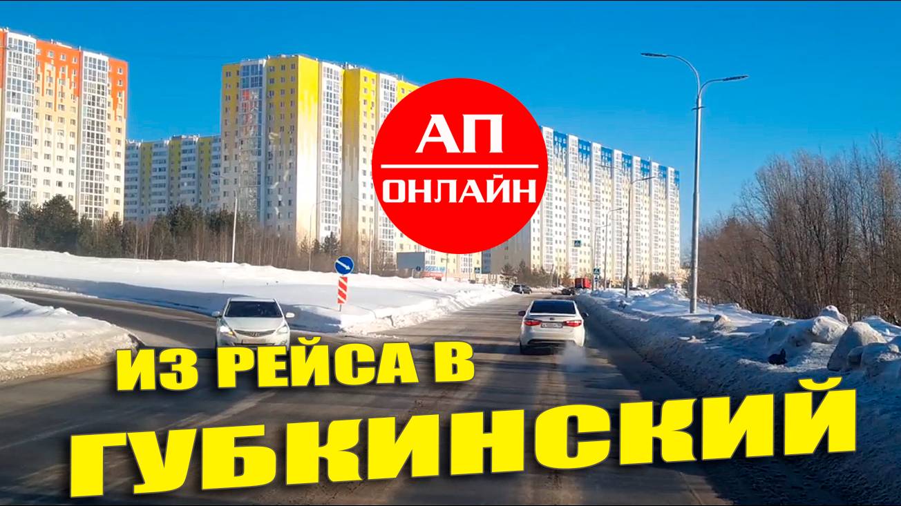 Проезд от Сургута до границы ХМАО и ЯНАО. Видео из рейса Екатеринбург-Губкинский. 4 часть.