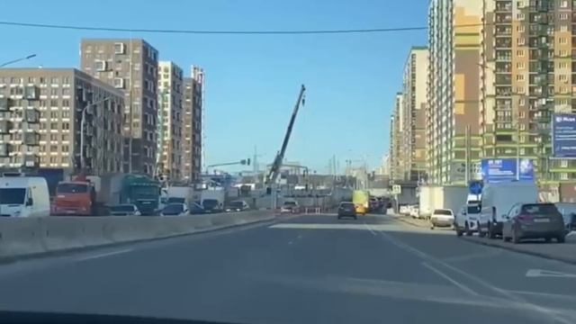 Стадия строительства тоннеля на Путилковском шоссе апрель 2025