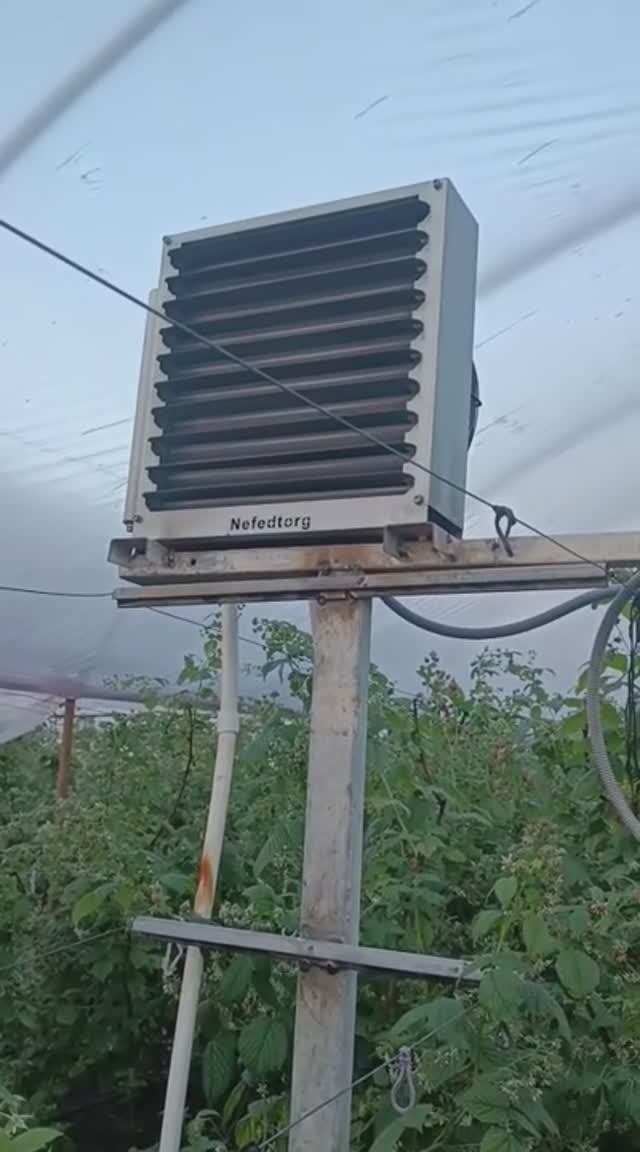 Отопление теплицы. Тепловентилятор водяной Nefedtorg