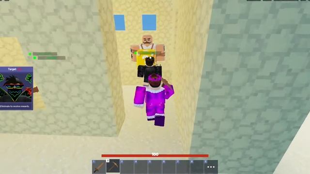 кабан в бед варсе с лаки блоками! Roblox Bad Wars