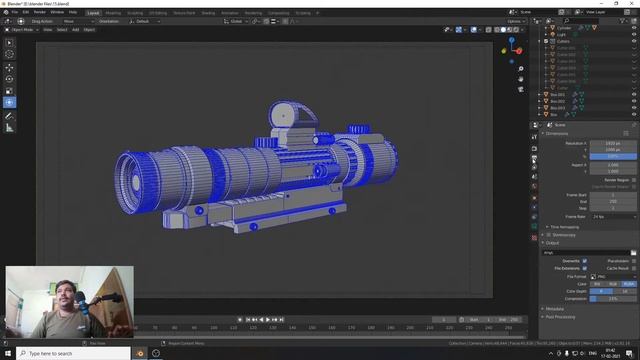 How to make Wireframe Render in Seconds Blender Software Tutorial Wireframe in BLENDER
