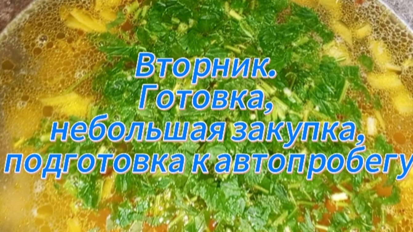 Понедельник. Готовка, закупка, подготовка к автопробегу