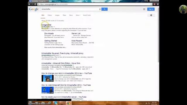 Tutorial on screencast o matic and minecraft