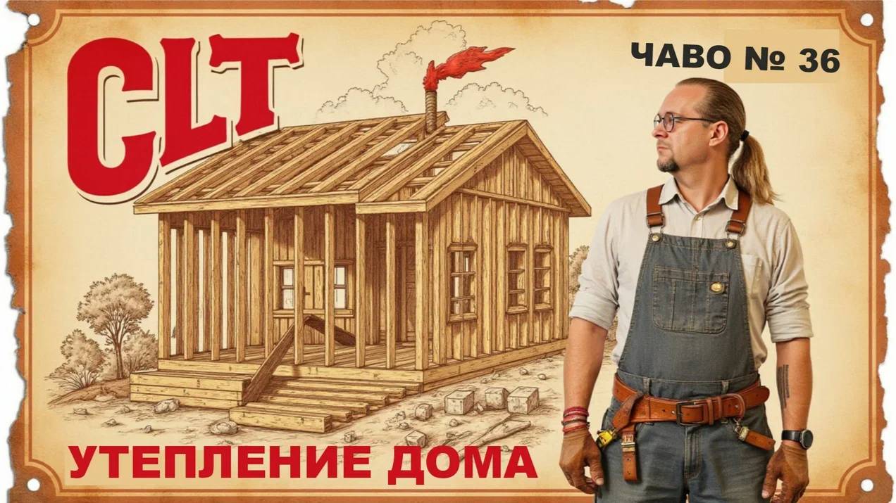 CLT панели и утепление дома | ЧаВо № 36
