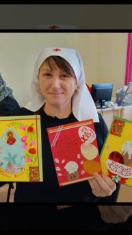 Итоги мастер-класса по изготовлению Пасхальных открыток для пациентов онкоцентра в Хабаровске