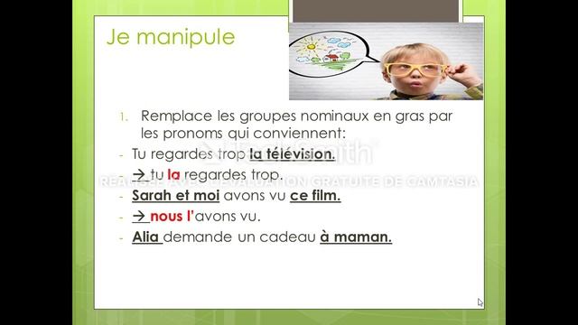 FRANCAIS CE5 GRAMMAIRE MME SAMIA