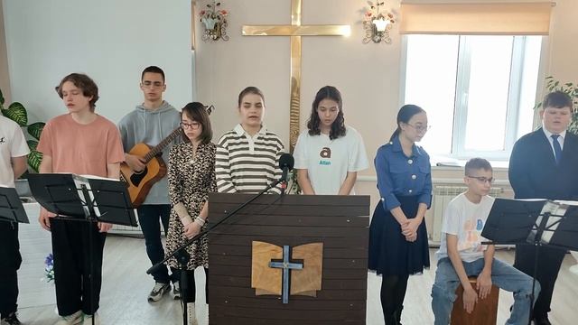 13.04.2025 Воскресное богослужение. Ленская Церковь Евангельских Христиан