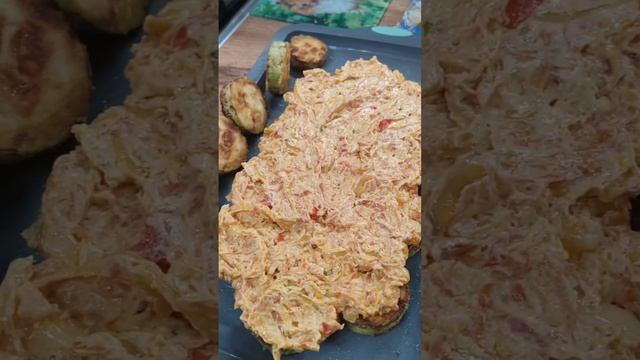 кабачки жареные и запечённые с овощами и сыром от Черепа