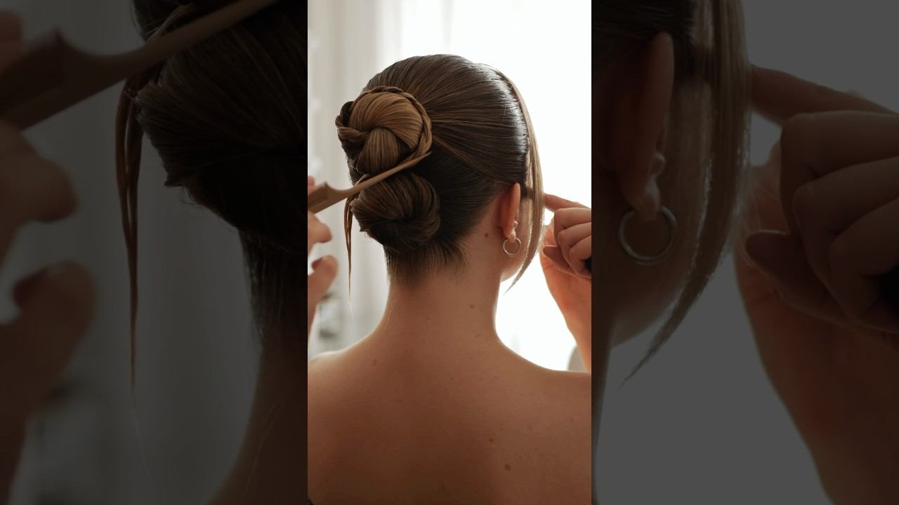 Beautiful and simple hairstyle tutorial  Красивая и стильная прическа #hair #hairtutorial #braids