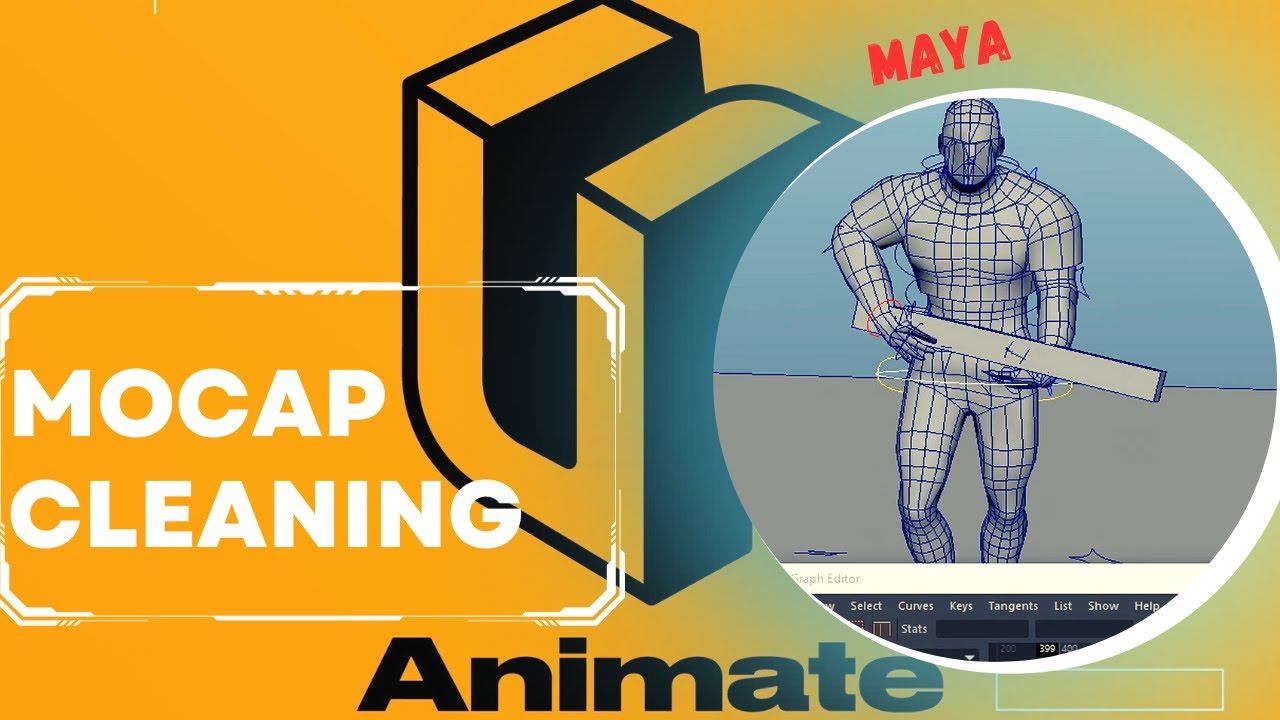 11 - Motion capture data cleaning in Maya / Чистка анимации захвата движений в Maya