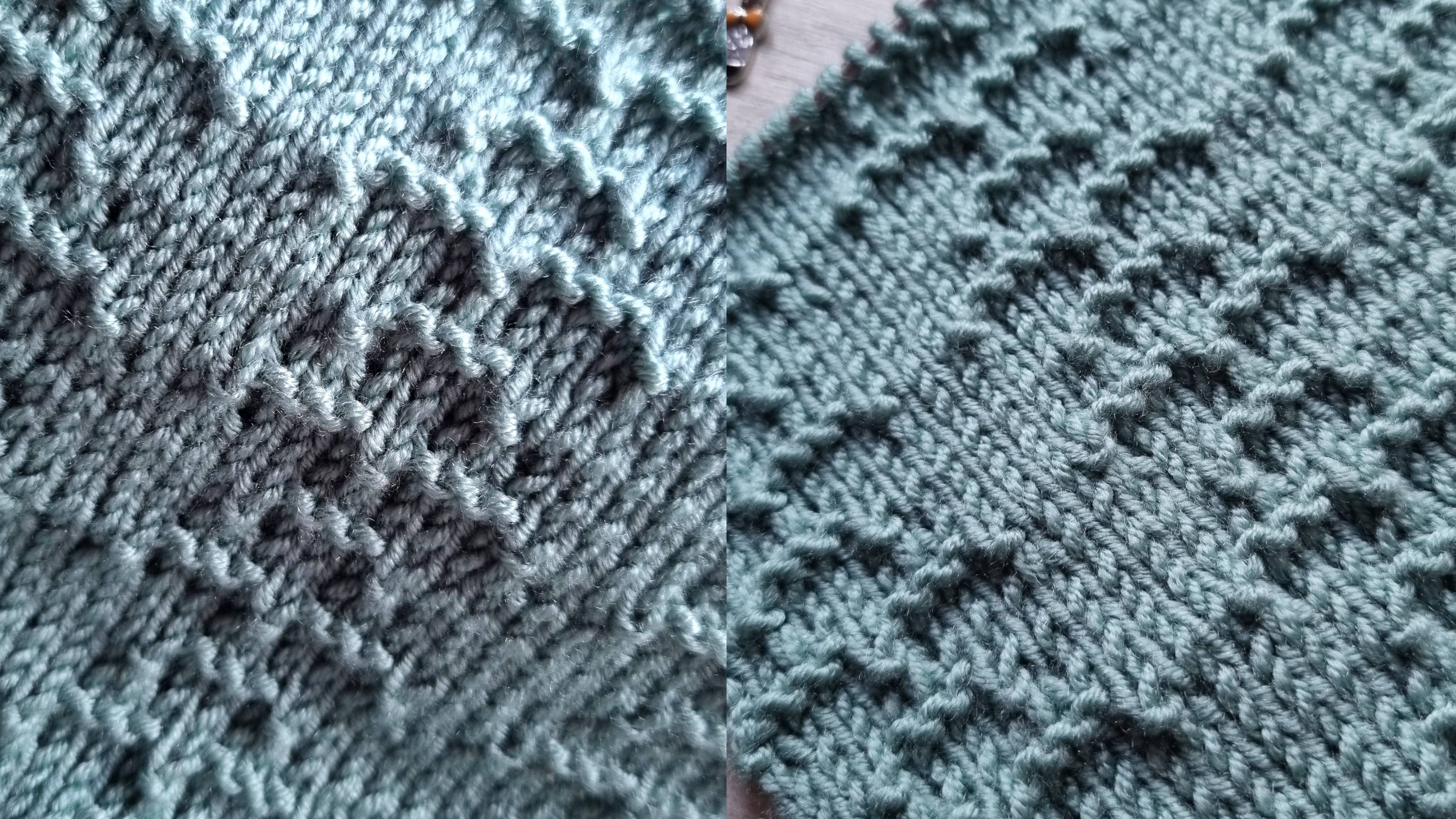 Узор спицами "Кожа рептилий" 🧶✌️💯