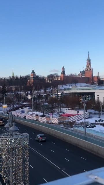 Парящий мост 02.01.2024 парк Зарядье